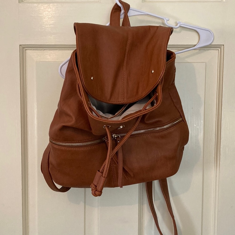 Leathers book bag/purse